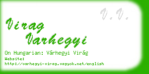 virag varhegyi business card